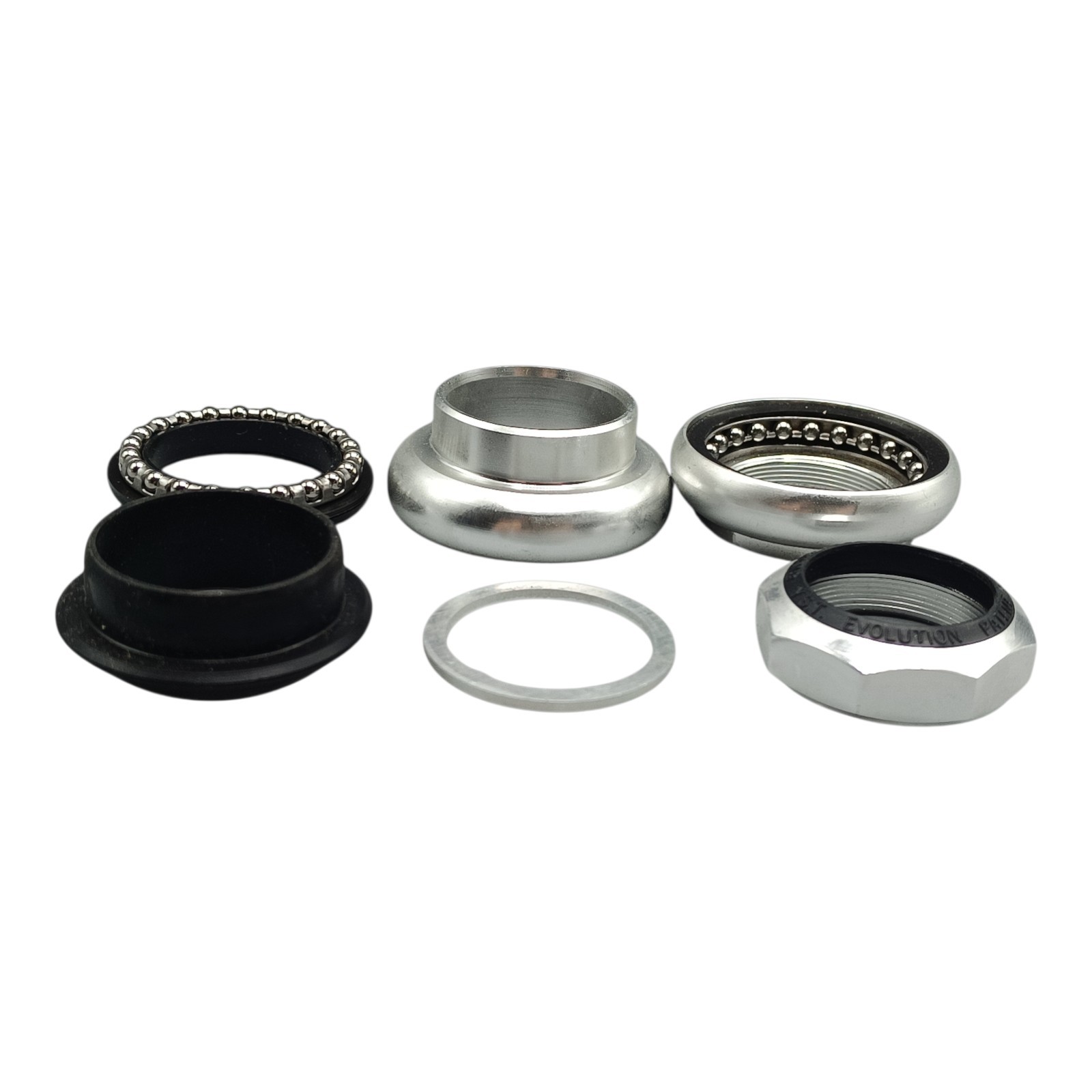 YST Evolution 1 1/4 Inch Threaded MTB Headset RAR Silver 1990