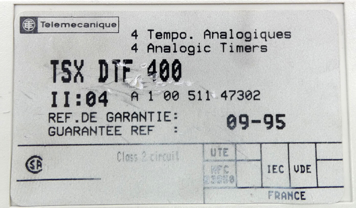 Telemecanique TSX DTF 400 Timer Module -used-
