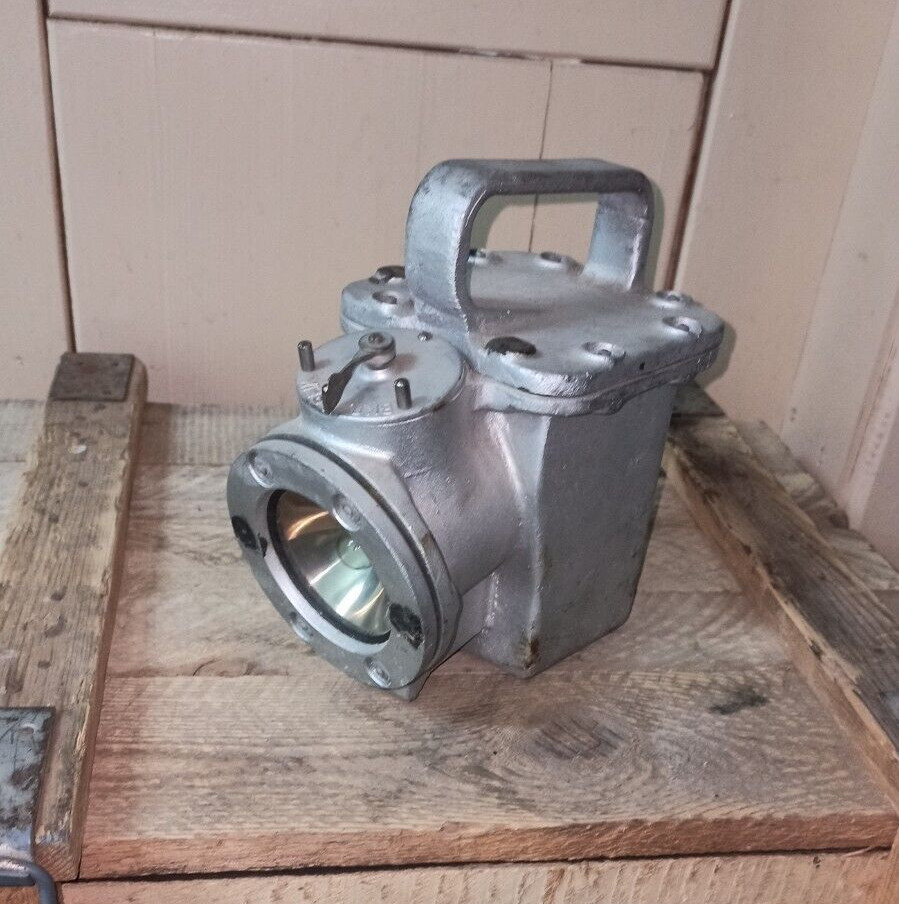 Vintage Soviet USSR Flashlight V-2A Russian Military Submarine Lantern. Rare NEW