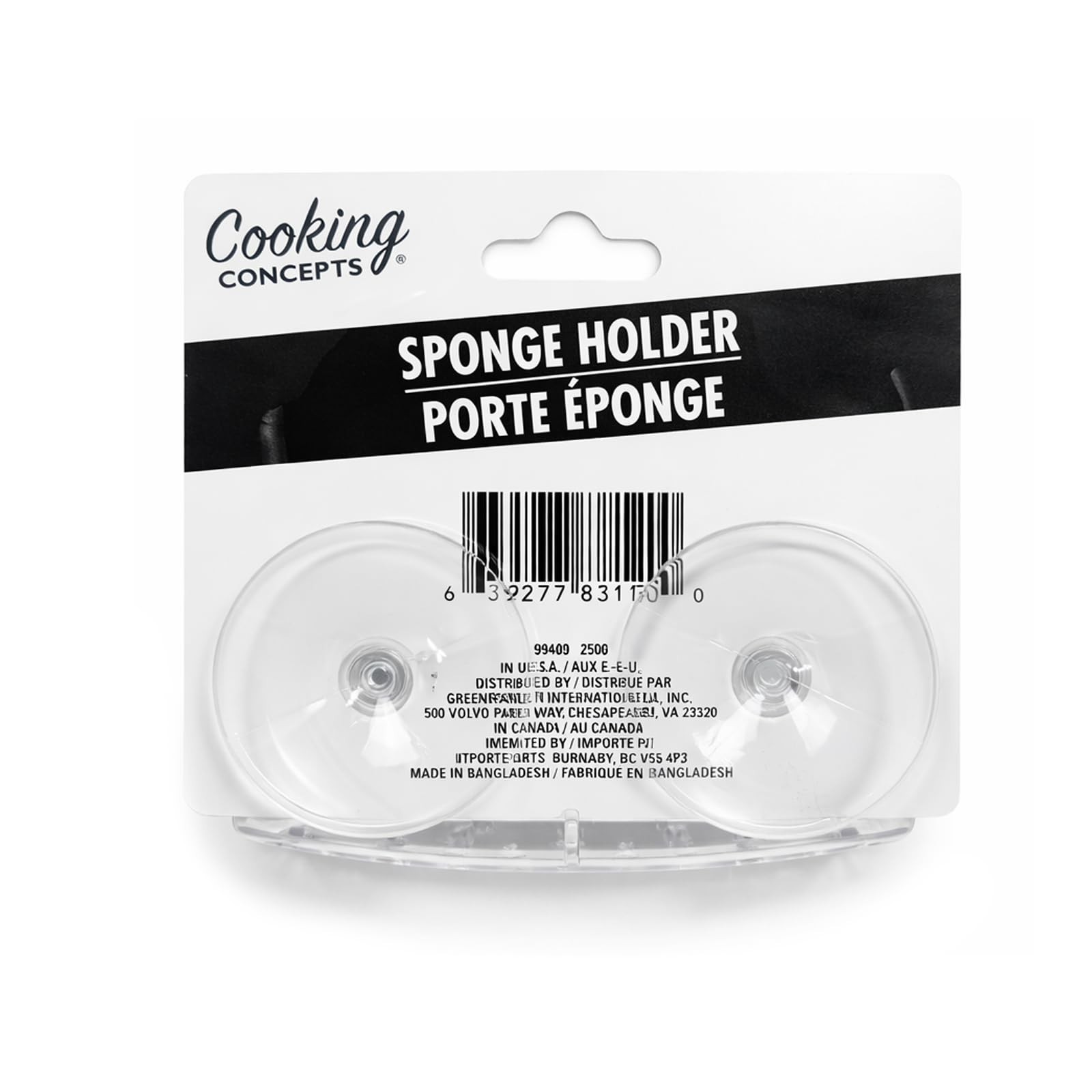 Cooking Concepts Clear Sponge Holders