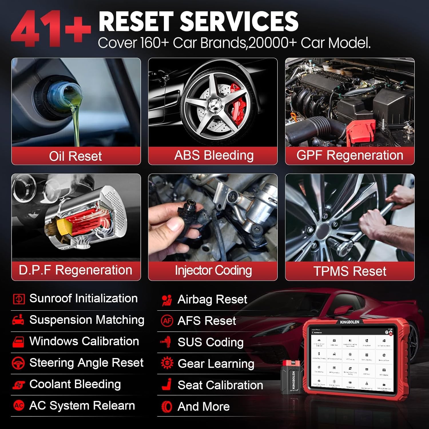 2026 Kingbolen K10 PRO Bluetooth 2 Coding Full System Diagnostic Scanner Tool