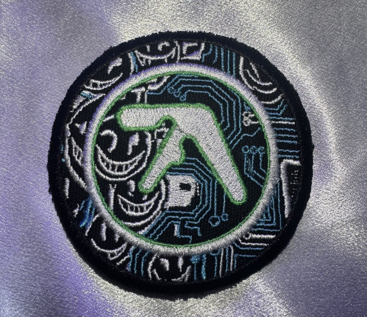 Aphex Twin Logo Iron On Embroidered Patch Electronic Music EDM Hat Jacket DIY