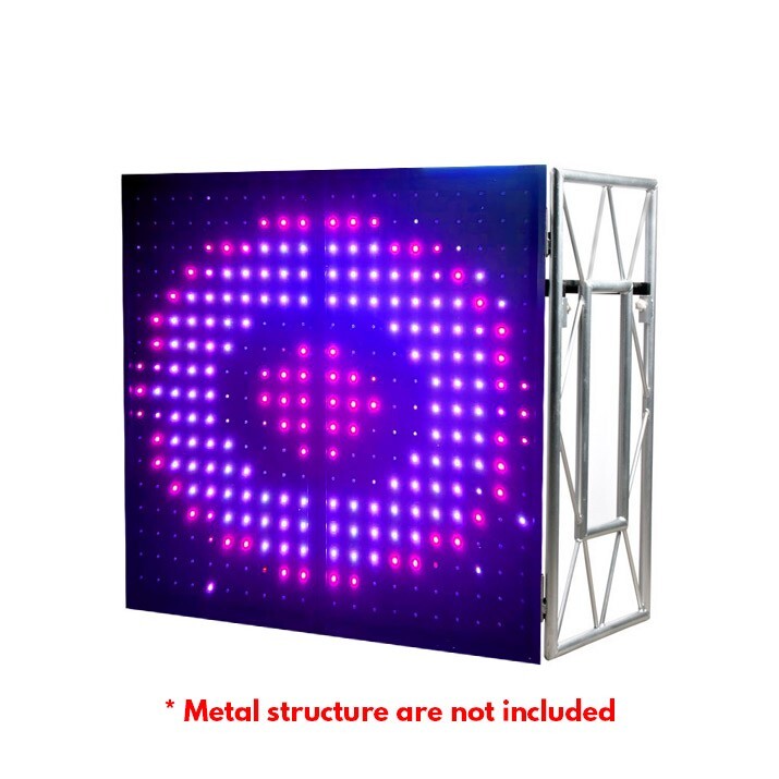 LED Pixel DJ Facade Panels, 2 Detachable Interactive Panels for ADJ Structure