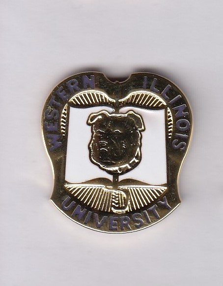 US Army ROTC Western Illinois University, Ill. crest DUI badge G-23