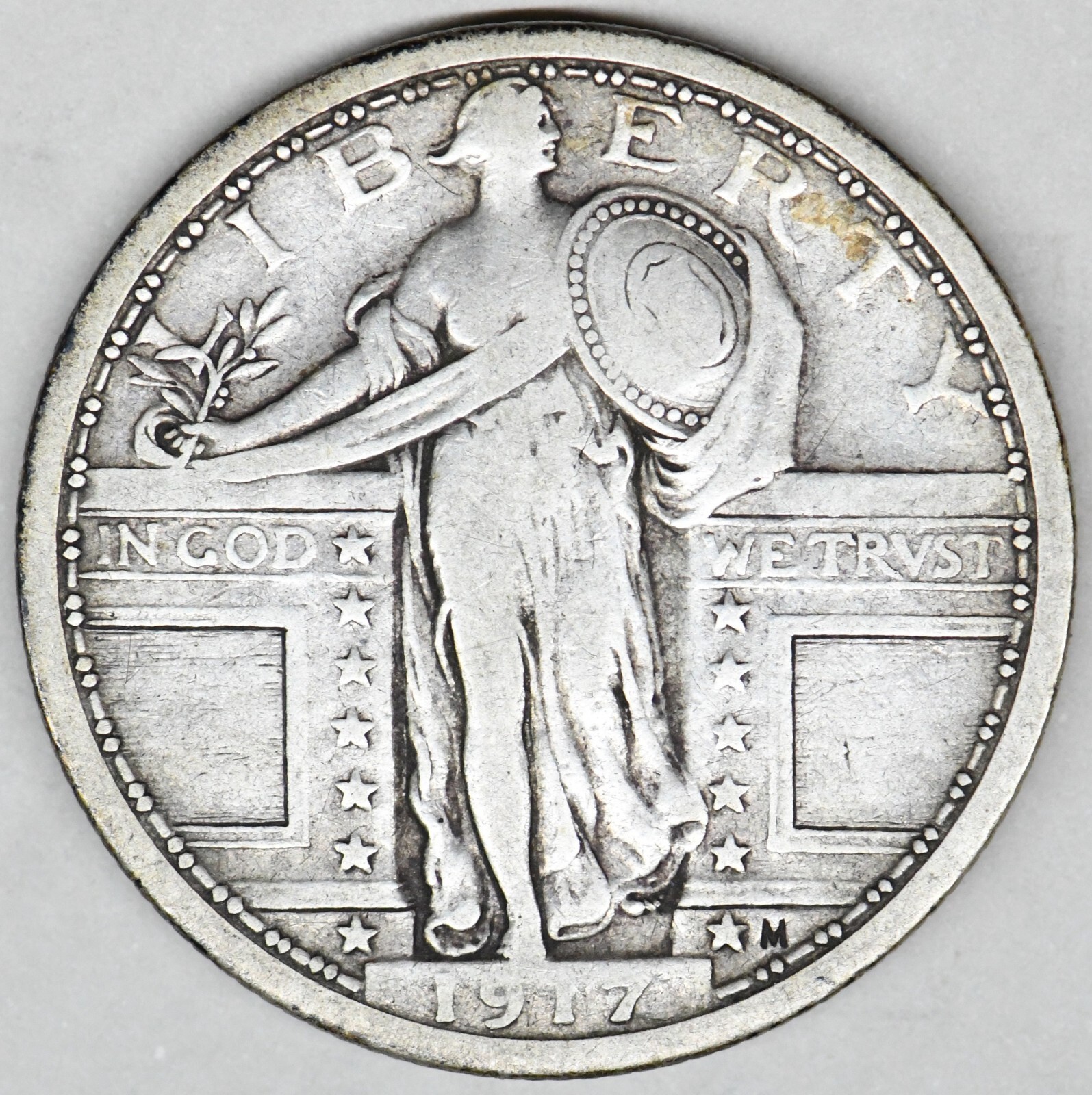 1917 standing liberty quarter type 1