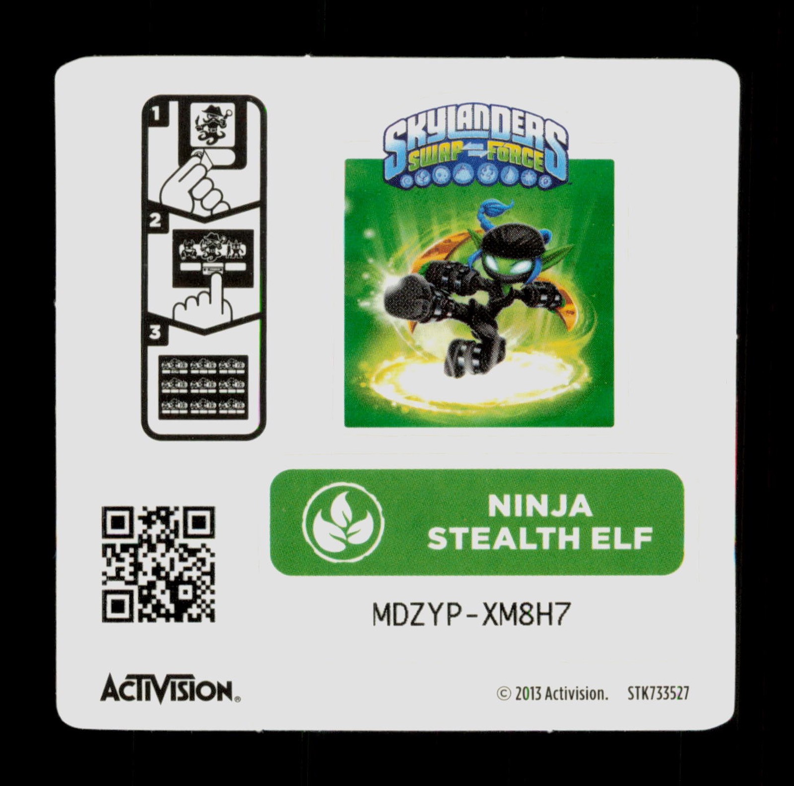 Ninja Stealth Elf Skylanders Swap Force 2013 Activision Sticker