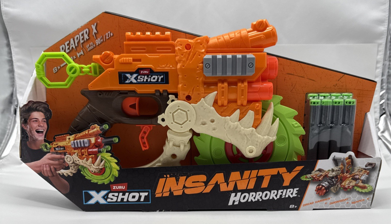 XSHOT Insanity HorrorFire Reaper X (8 Darts) by Zuru