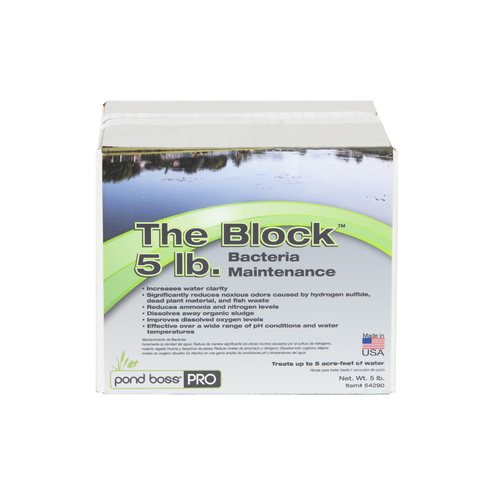 Non Chemical Pond Water Treatment Bacteria Enzymes Water Quality 5 lb Block