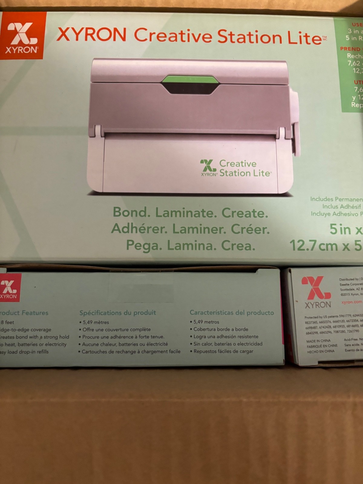 Xyron Creative Station Lite with Unopened Permanent Adhesive Refill Cartridge