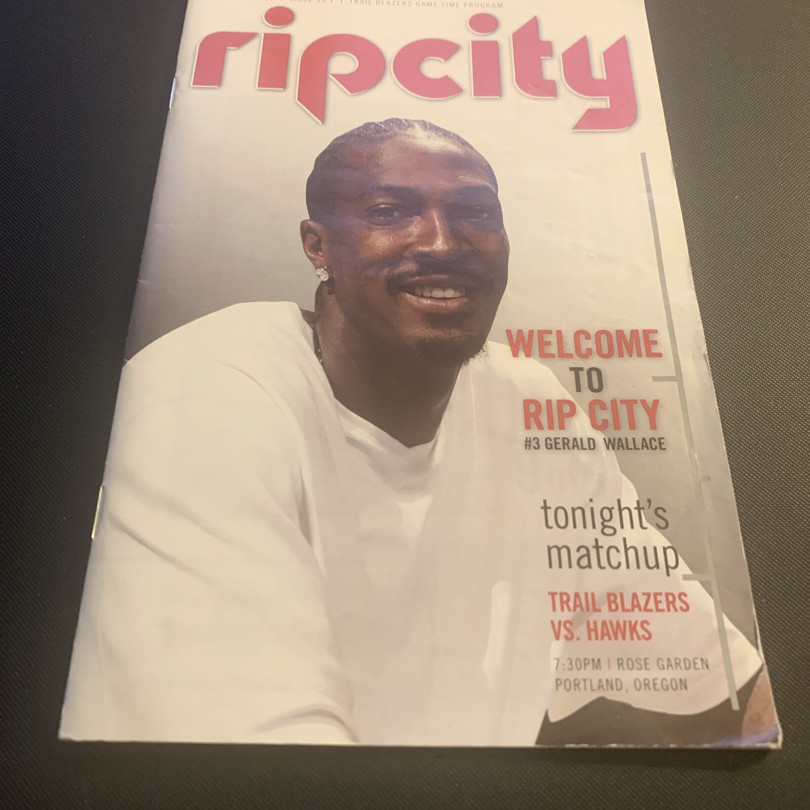2011 Portland  Trail Blazers Game Time Basketball  Program Hawks