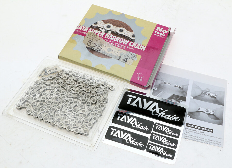 Taya Super Narrow Relief Racing Chain 1/2" x 5/64" 116L 7&8 Speed NOS
