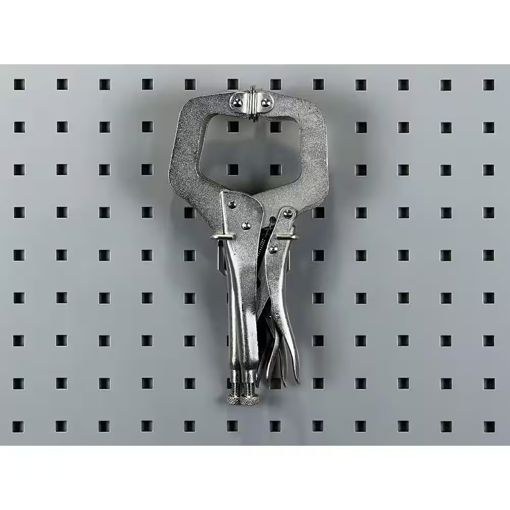 1.25 In. L Silver Zinc Plated Steel Closed Hammer/Pliers Holder for Locboard (3-