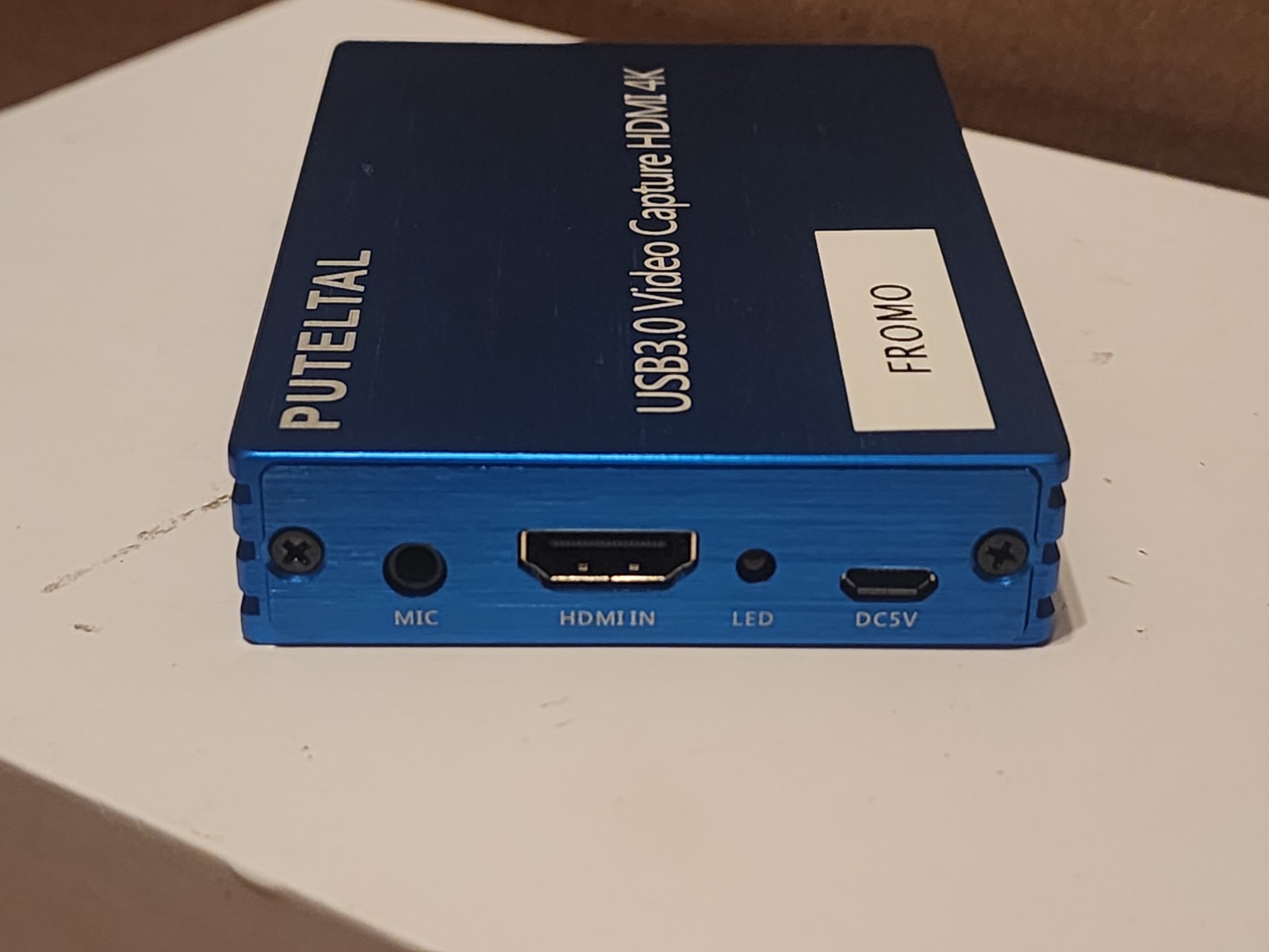 PUTELTAL HDMI INTERFACE TO USB 3.0 VIDEO CAPTURE HDMI 4K BLUE - WINDOWS / LINUX