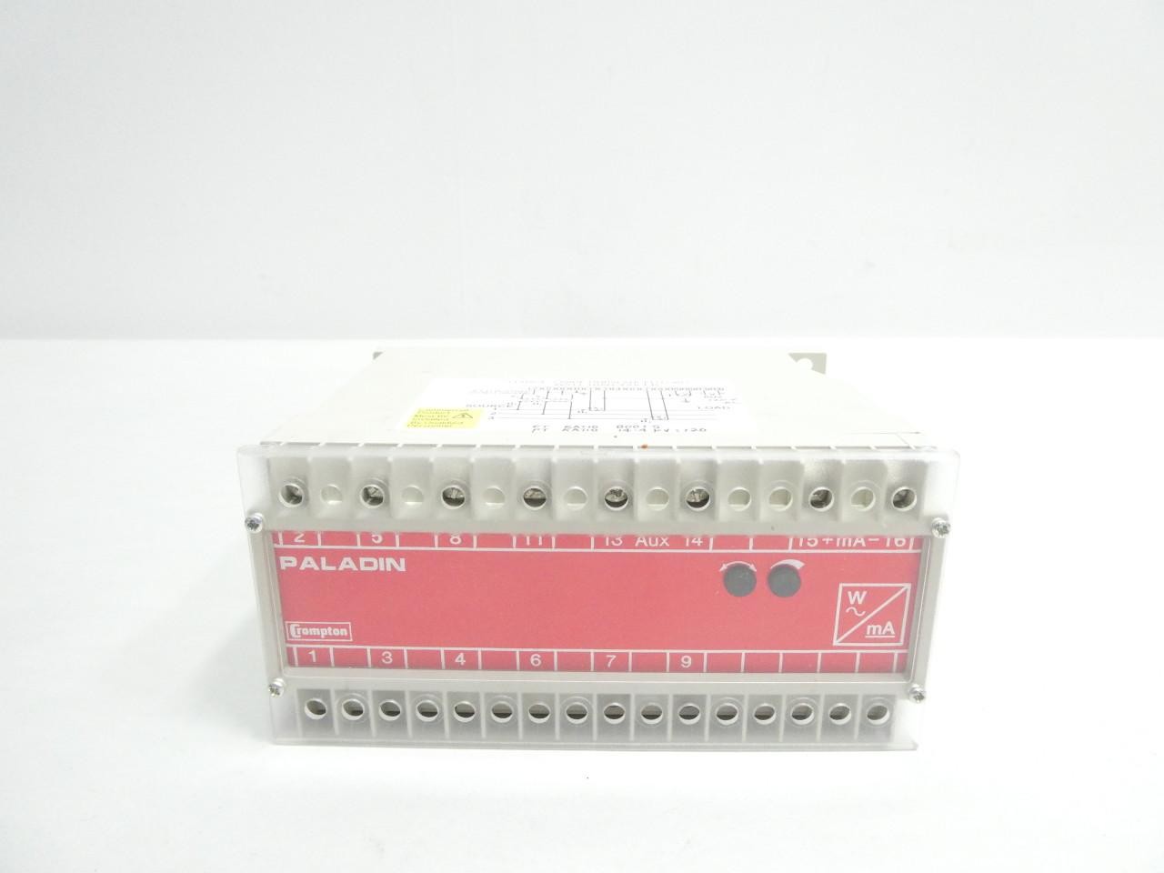 Crompton 256-TWMU Transducer 0-20ac-mw 4/20ma 120v-ac 500ohm