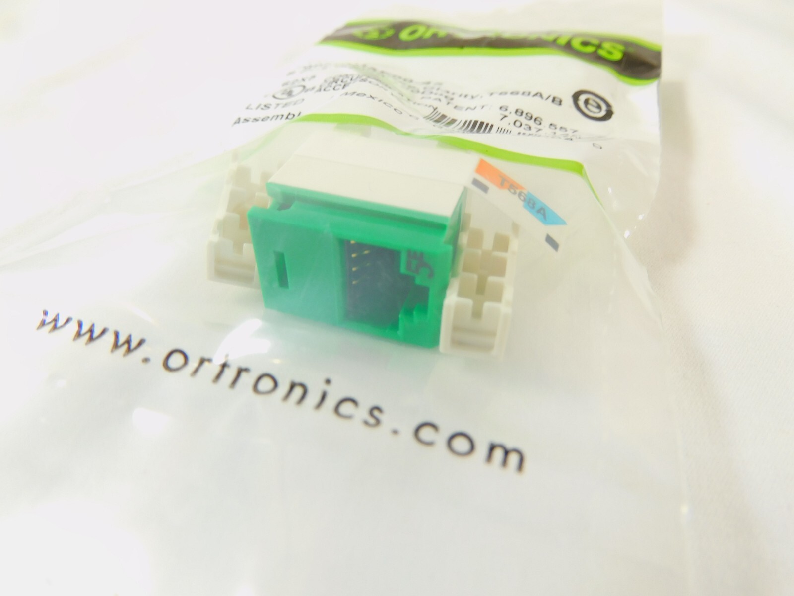 Clarity Cat5e Panel Jack Green T568A/B PJ5E00-45 Ortronics High Density NEW