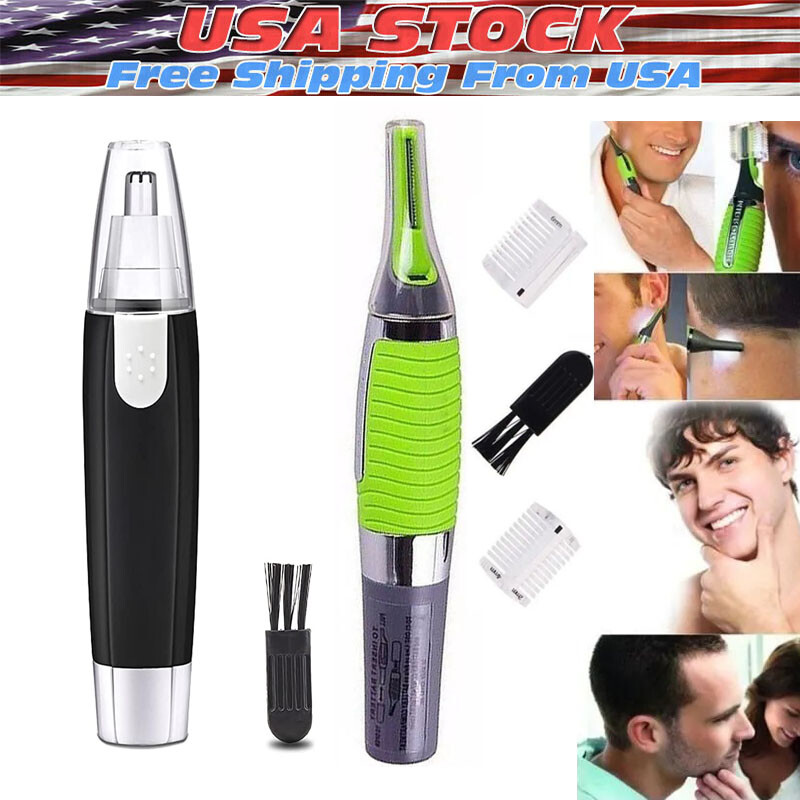 Electric Nose Hair Trimmer Shaver Ear Face Eyebrow Mustache Beard Shaver Clipper