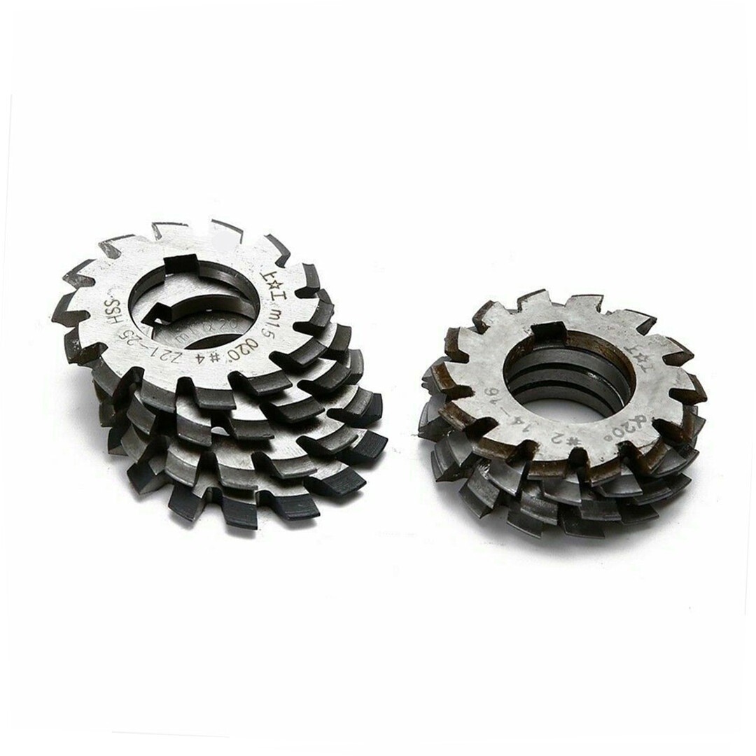 8X/Set M1.5 PA20 #1-8 Bevel Involute Gear Cutters HSS Module 1.5M gear Cutter