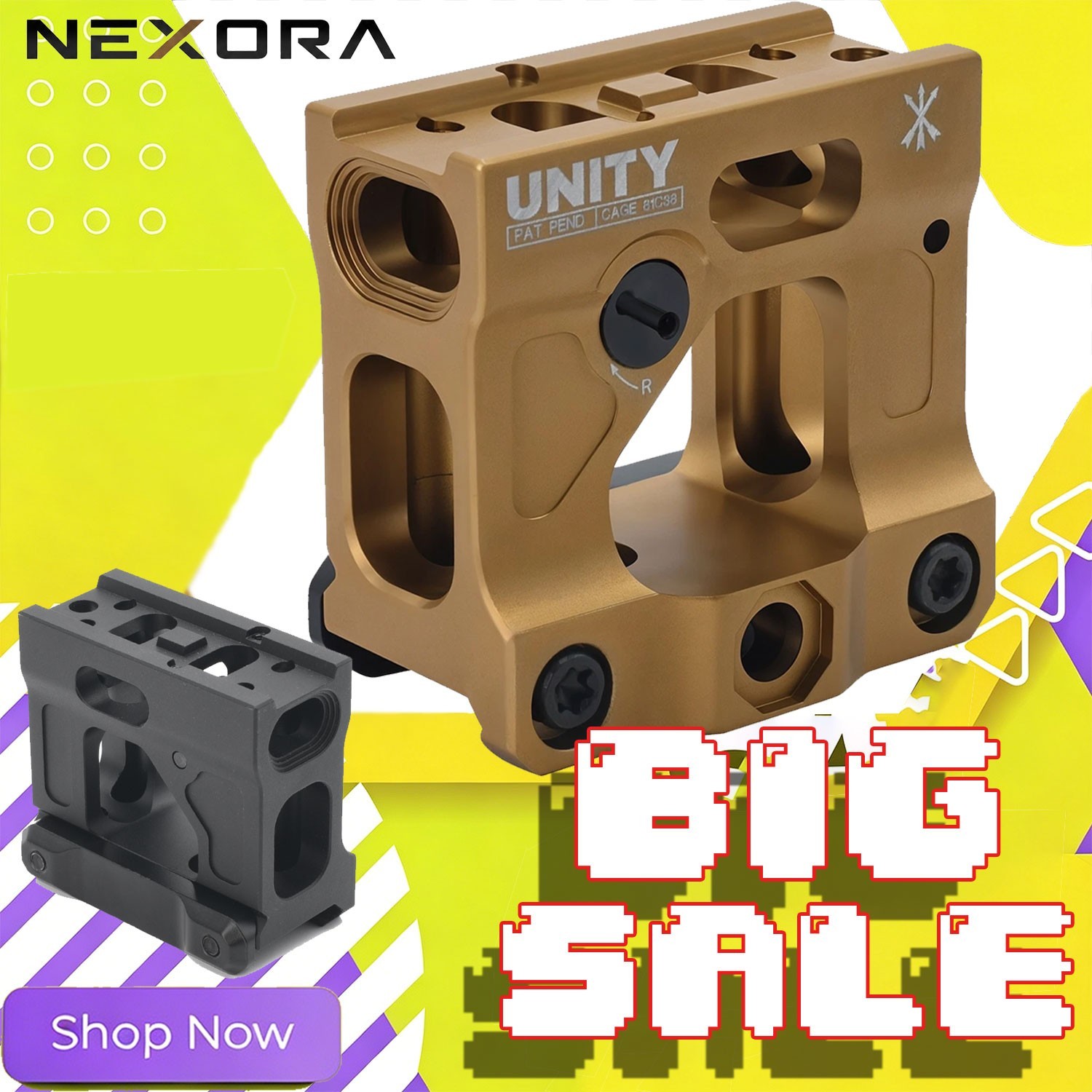 Unity Tactical Fast Micro Red Dot Mount Black FST - New Read Description