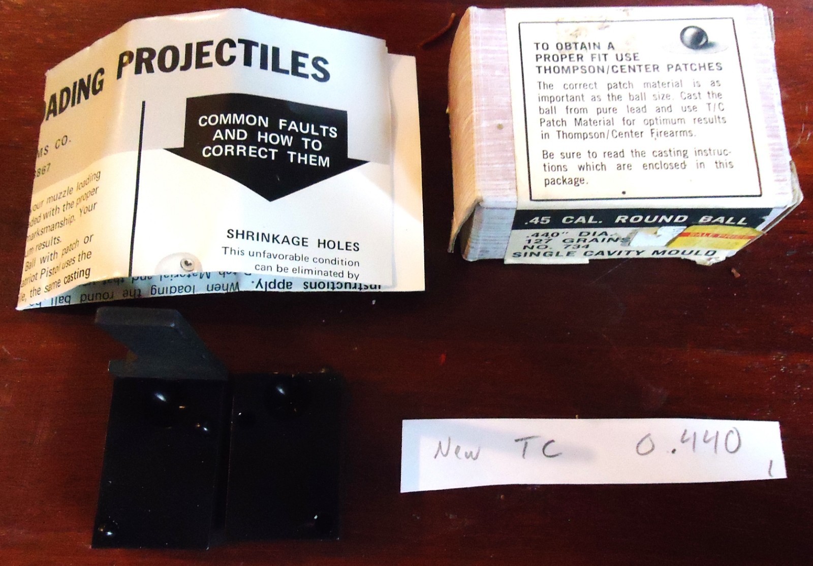 NOS New in Box, Thompson Center 440 Single Cavity Bullet Mold