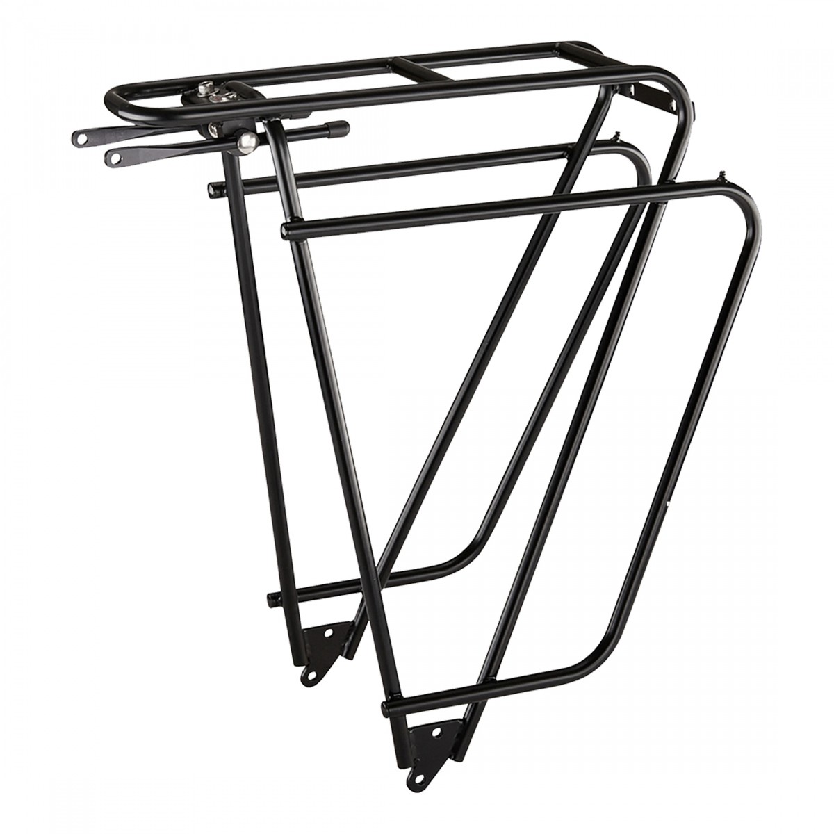 Tubus Logo Rear Bike Rack 29in with Pannier Hooks, Lightweight Aluminum, Black