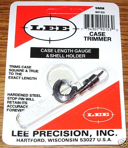 Lee Case Length Gage and Shellholder 9mm Luger # 90153 New!