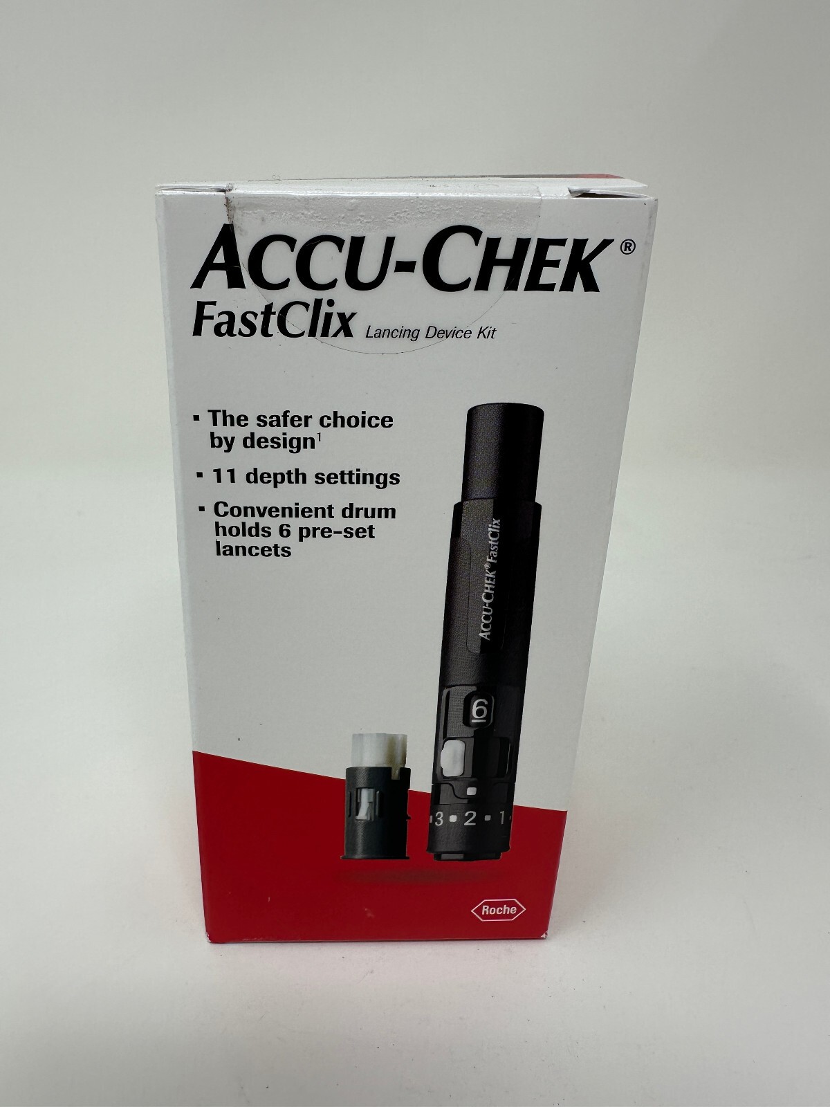 Accu-Chek FastClix Lancing Device Kit with Drum Blood Glucose Testing 1 Count