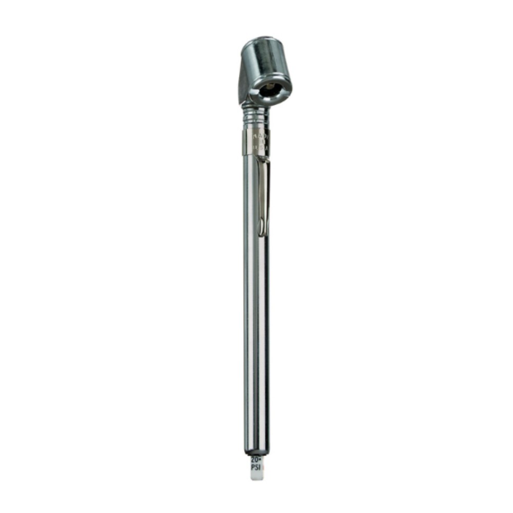 Tru-Flate 17-525 20 to 120 PSI Aluminum Pencil Type Dual Foot Tire Gauge