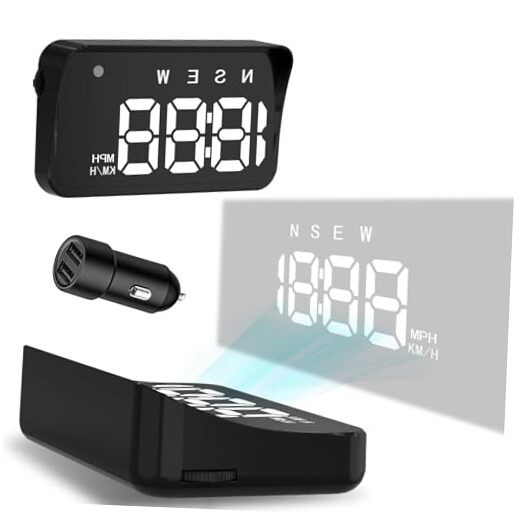 Heads up Display for Cars Windshield, Car HUD Display, Plug & Play USB,