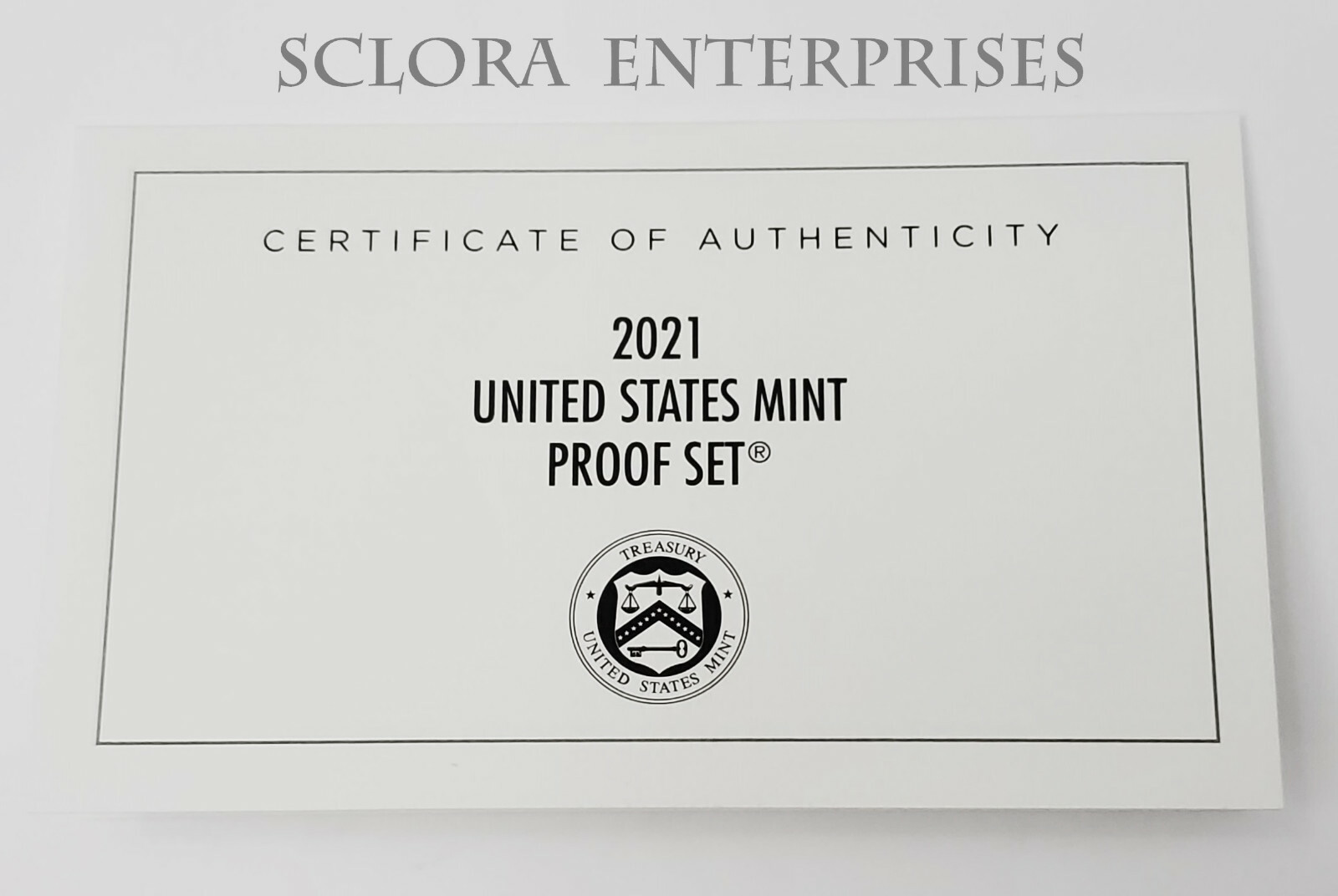2021 Proof Set Box and Lenses ONLY *NO COINS*