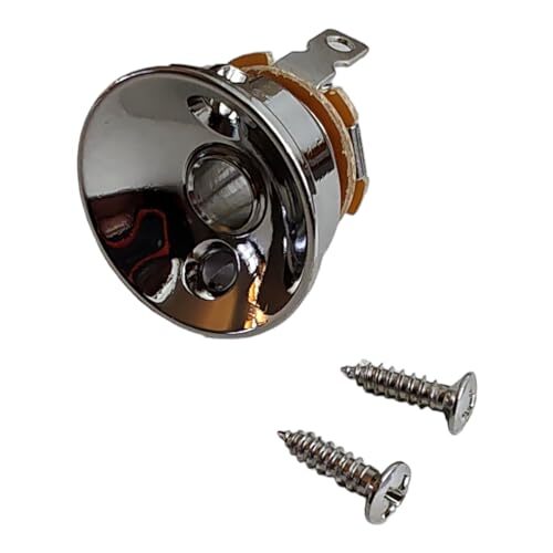 Nickel Finish Metric Electrosocket Jackplate with Metric Jack and Screws for