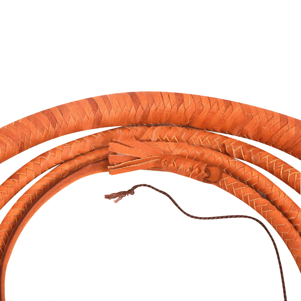 Genuine Real Cow Hide Leather 10 Feet Long 12 Plaits Braided Bull Whip Handmade
