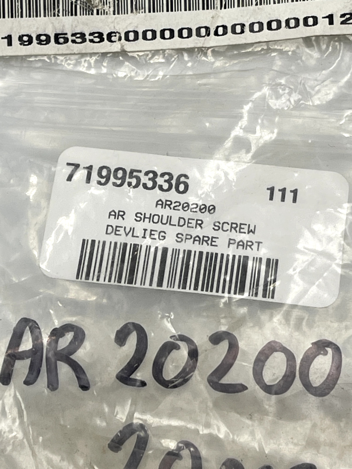 AR20200 AR Shoulder Screw Devlieg Spare Part (3PK)