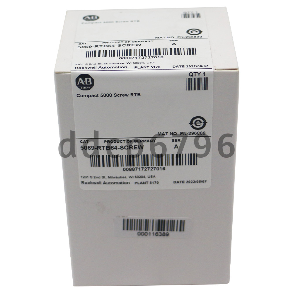 New Factory Sealed AB 5069-RTB64-SCREW Compact 5000 Screw RTB-FAST Shipping