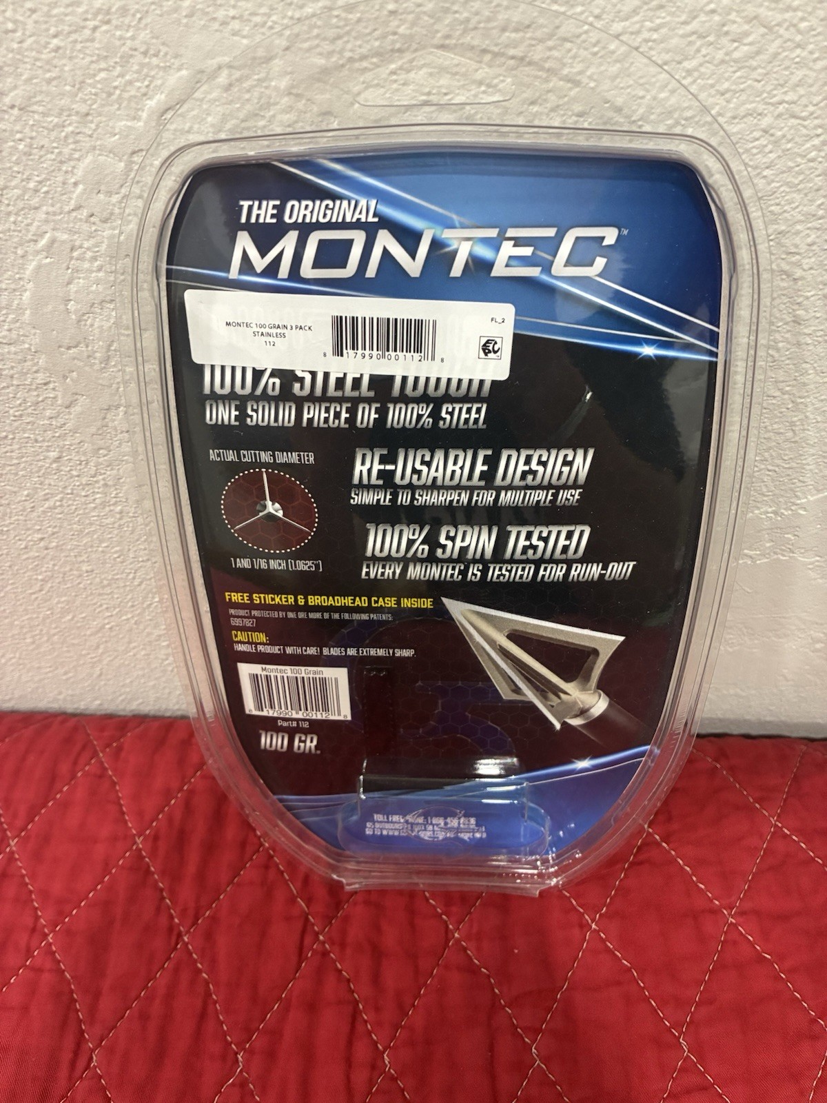 New G5 Montec Standard 100 Grain 3 Pack Broadheads