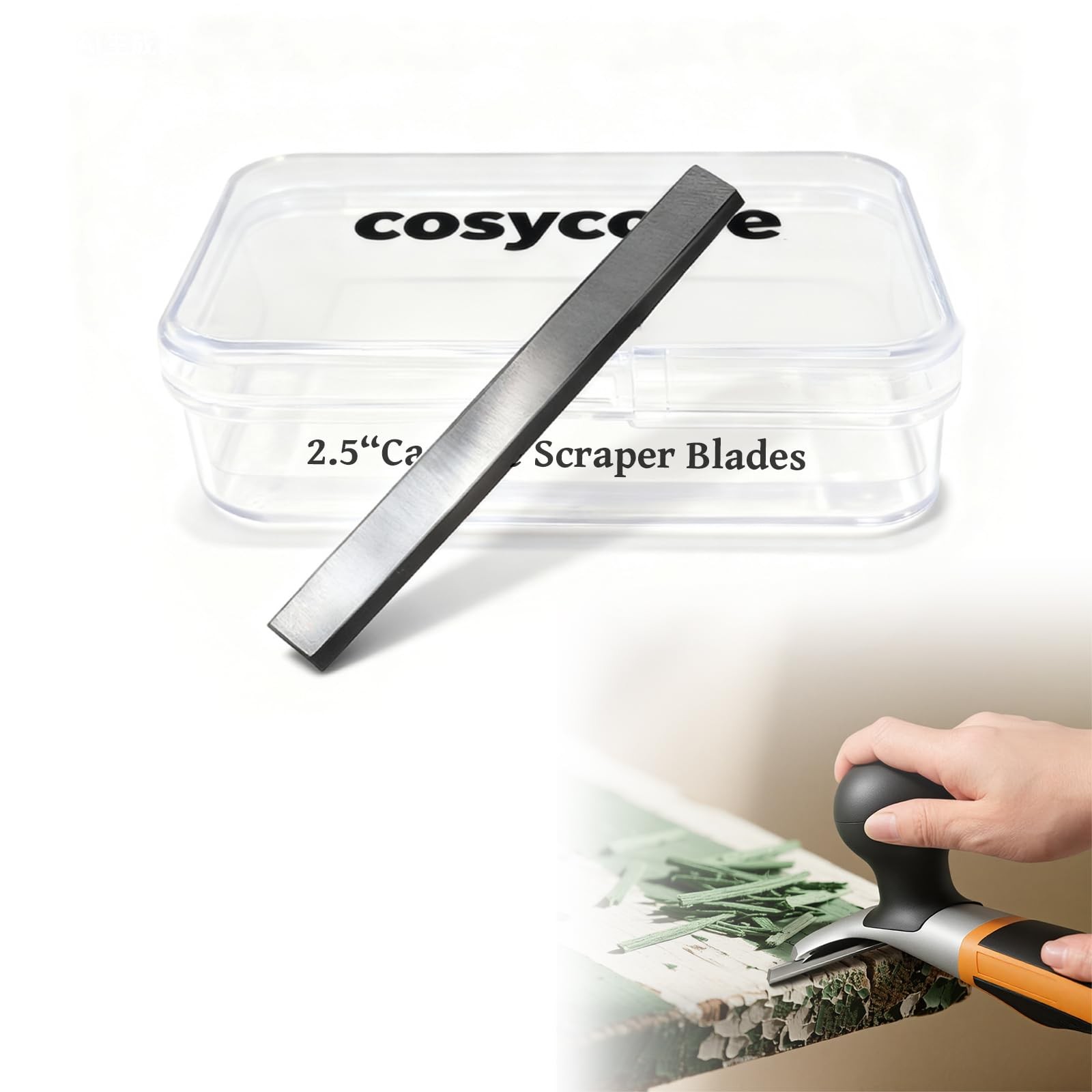 2.5" Doubleedged Reversible Tungsten Carbide Paint Scraper Blades1 Pc Fits 21/