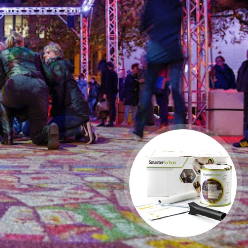 Floor Projector Screen Paint 4K HD Interactive Projection Floor Coating