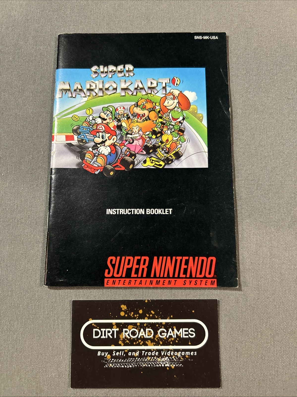 Super Mario Kart (Super Nintendo Entertainment System, 1992) *MANUAL ONLY*