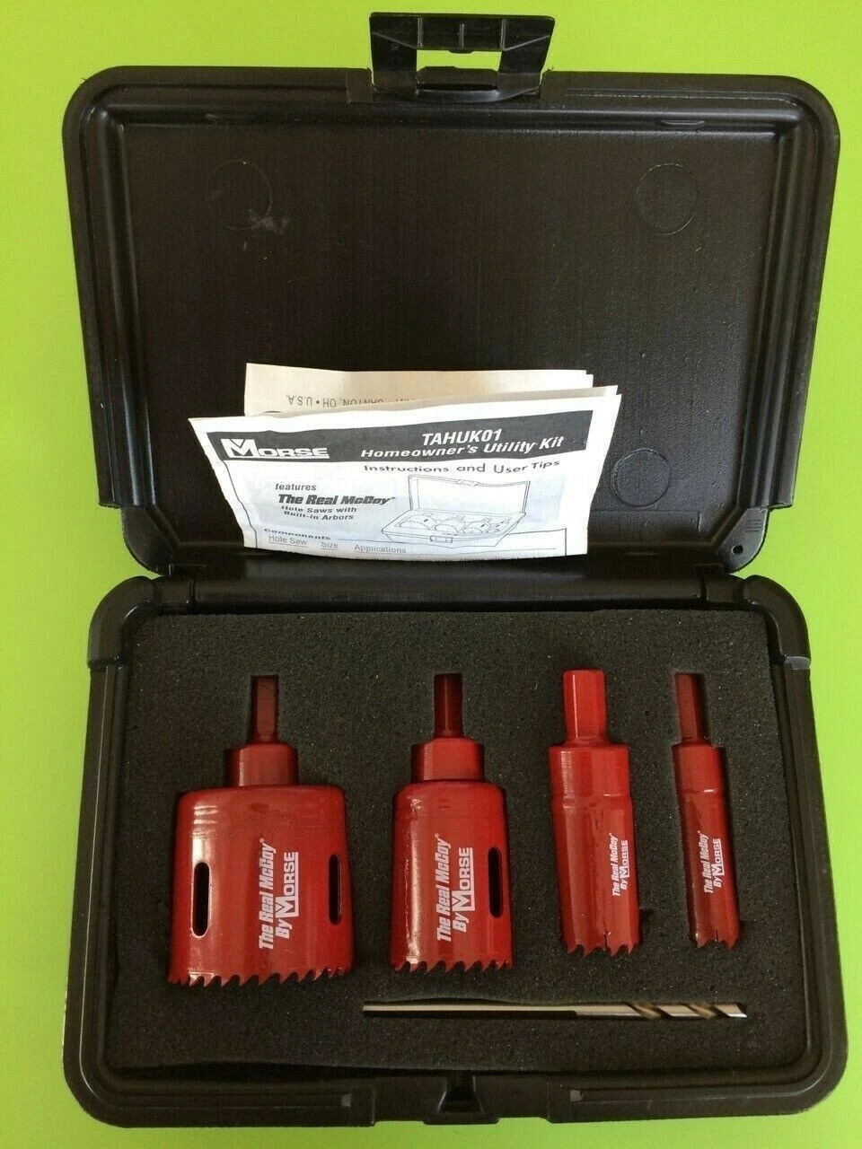 Morse 5-Piece Homeowners Utility Hole Saw Kit #TAHUK01, Plus Case