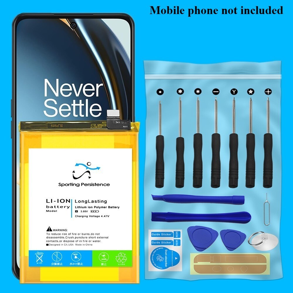 High Capacity 5280mAh Durable Internal Battery+Tools for OnePlus Nord N30 5G US