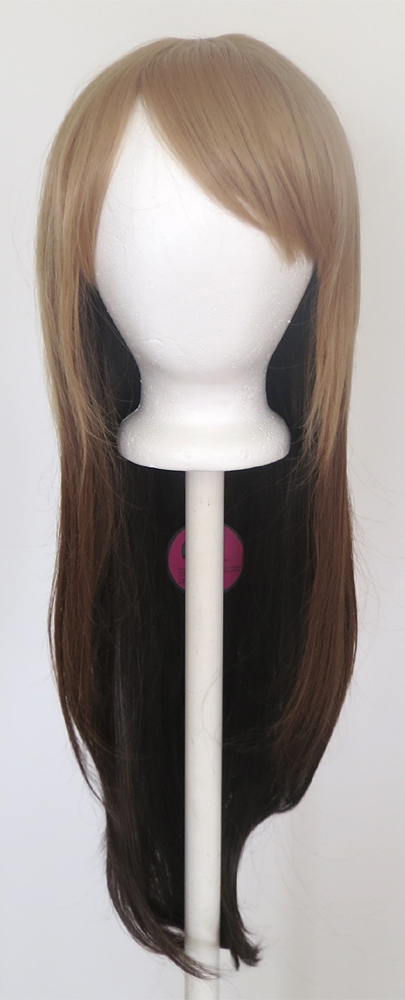 28'' Long Straight Layered Fade Light to Dark Brown Cosplay Wig