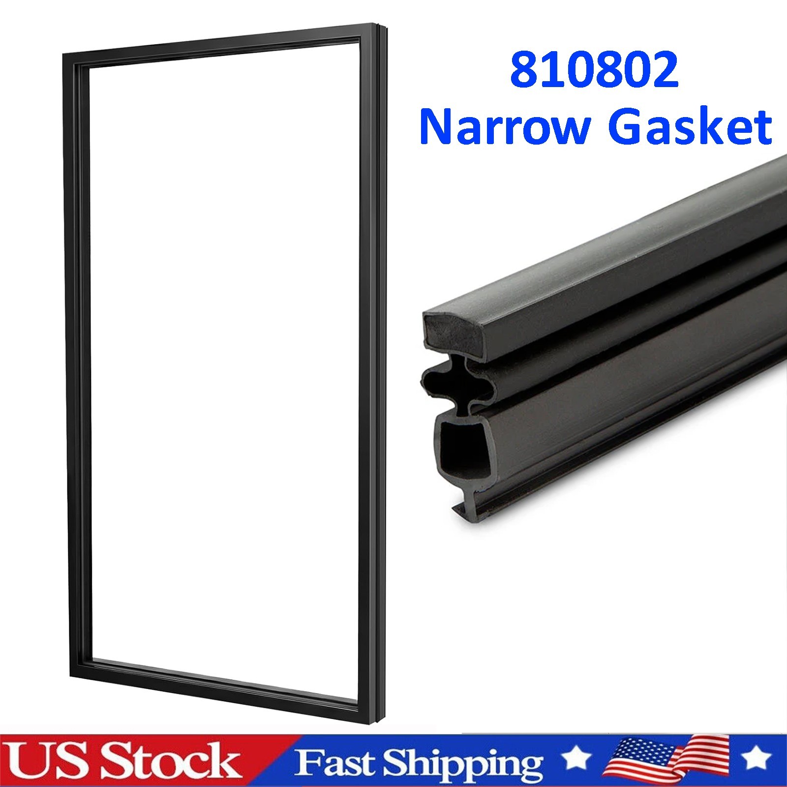 810802 Door Gasket Narrow for True Refrigeration Door Seal GDM-72 GEM-72 T-72