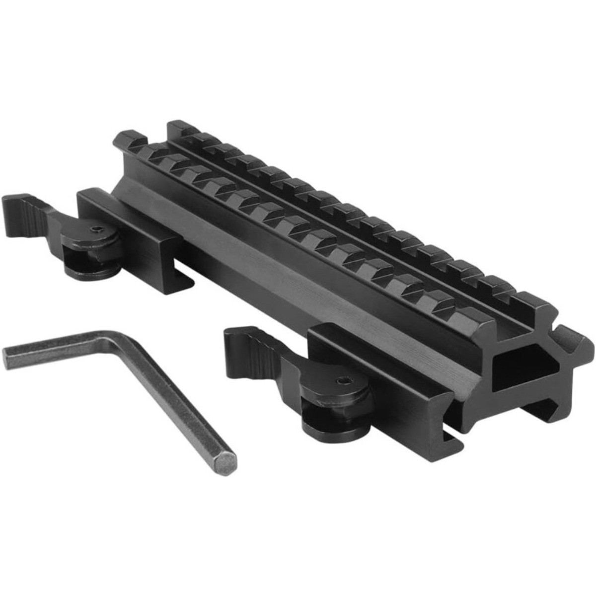 5.5" Quick Release Picatinny Riser Mount Dual Rail for Scopes Flashlight Sights