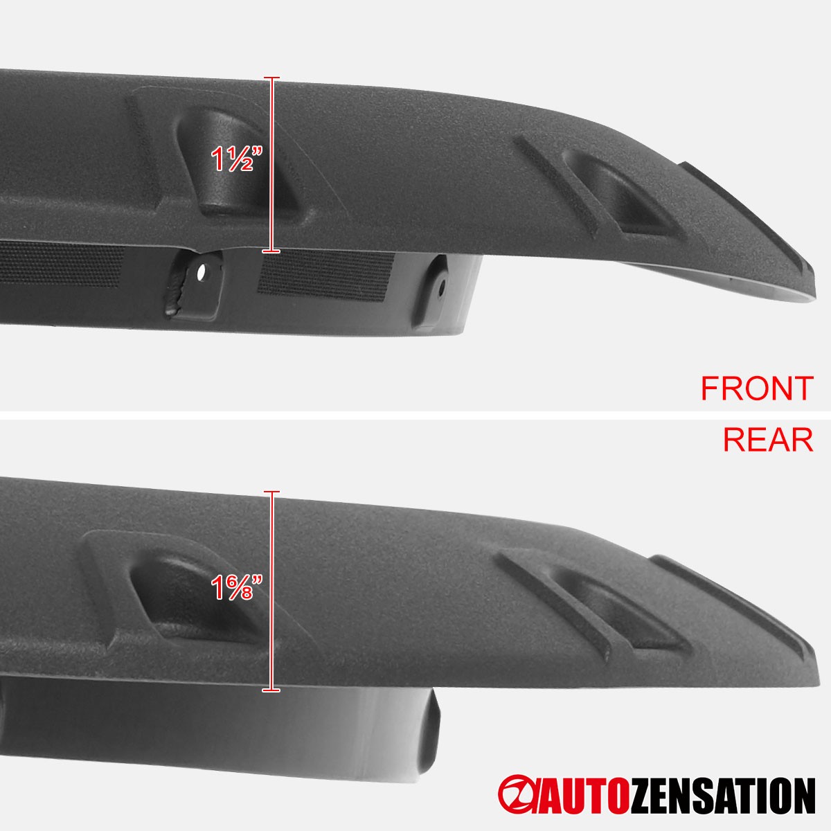 Fit 2019-2024 Dodge Ram 2500 3500 Textured Bolt-On Pocket Rivet Fender Flares