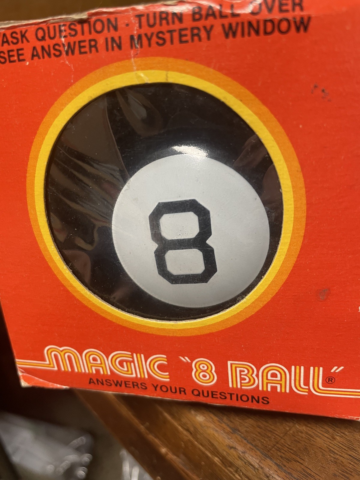 Vintage Magic 8 Ball Fortune Teller w/ Original Box