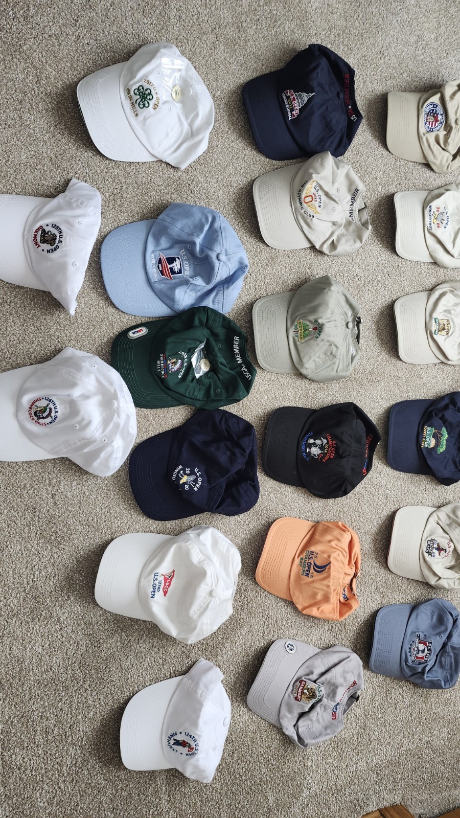 USGA Hats 2005- 2024 ( 20 Hats)
