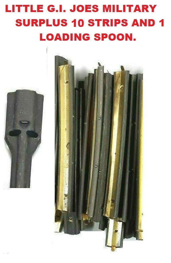 NEW 10 USGI STRIPPER CLIPS WITH SPOON 5.56/.223 LOT OF 10 With @ Speed Loader