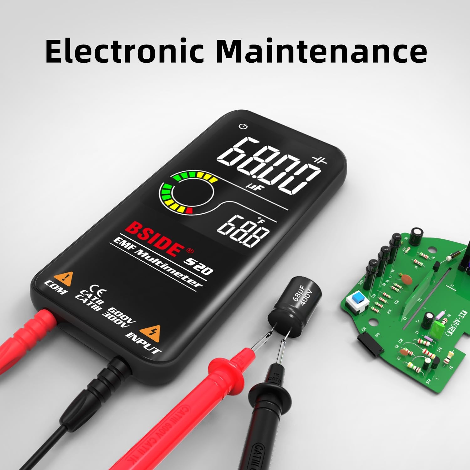 BSIDE Rechargeable S20 with EMF Detector, Detector