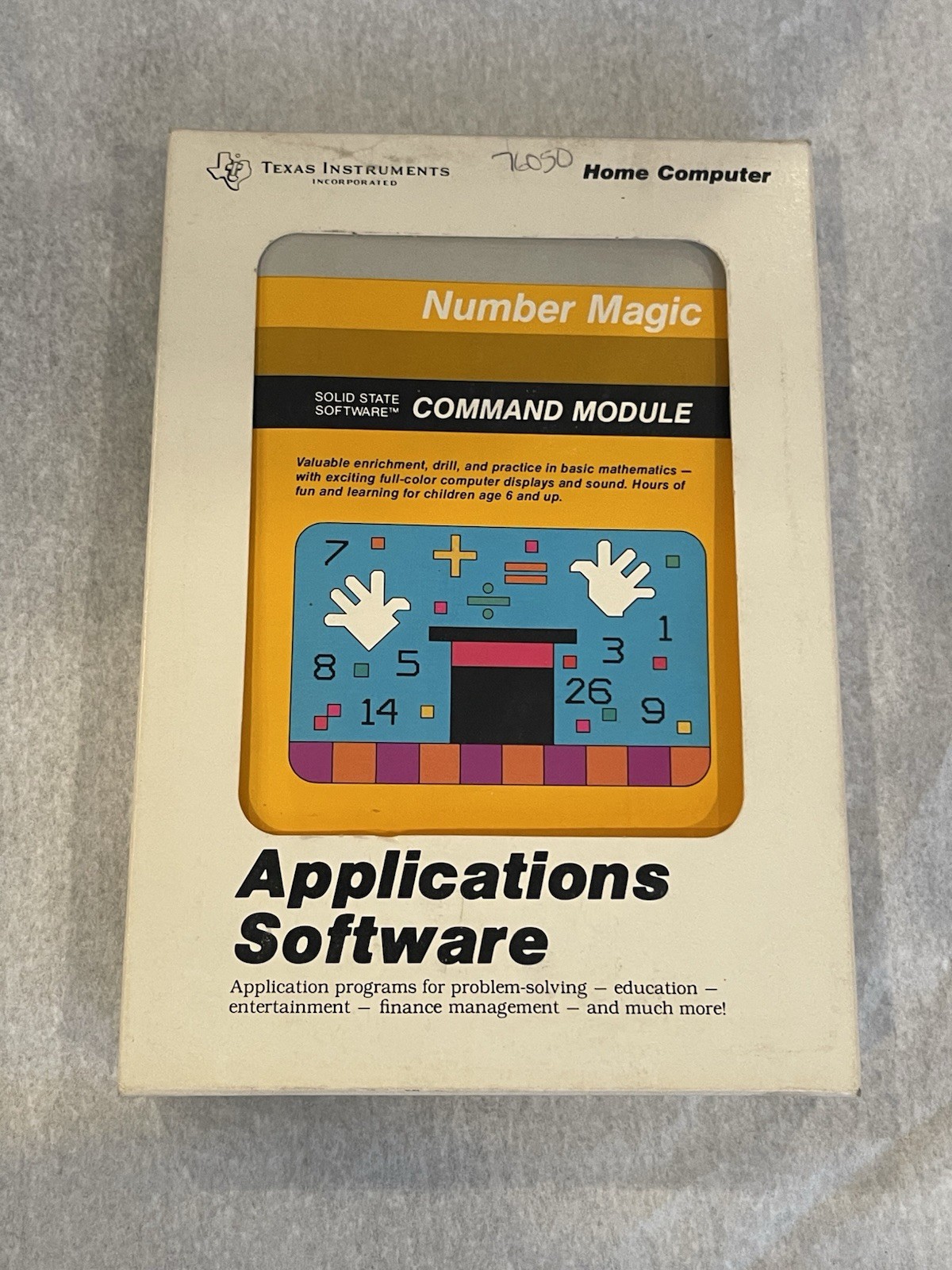 Computer Applications Software - NUMBER MAGIC - Texas Instruments TI-99/4a