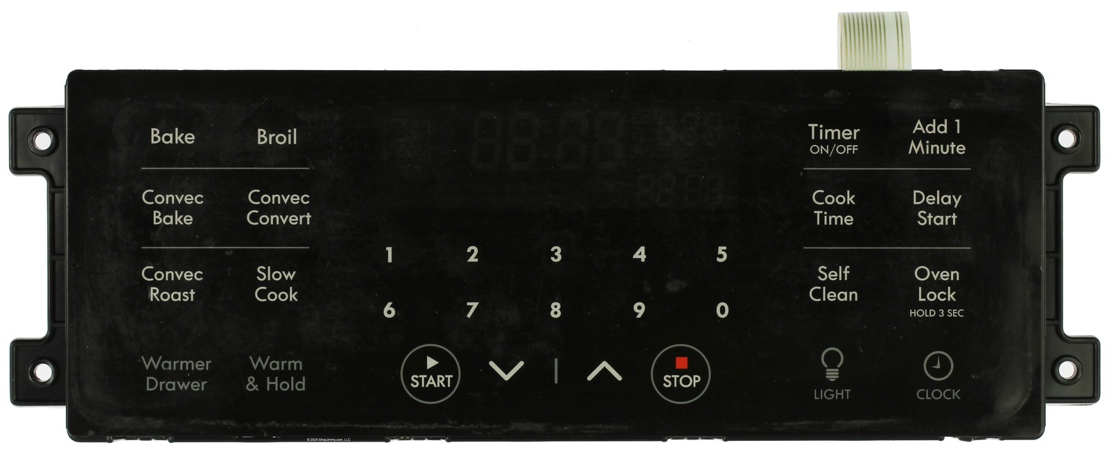 Kenmore Electrolux Oven 316650000 Electronic Clock Timer, Black Overlay