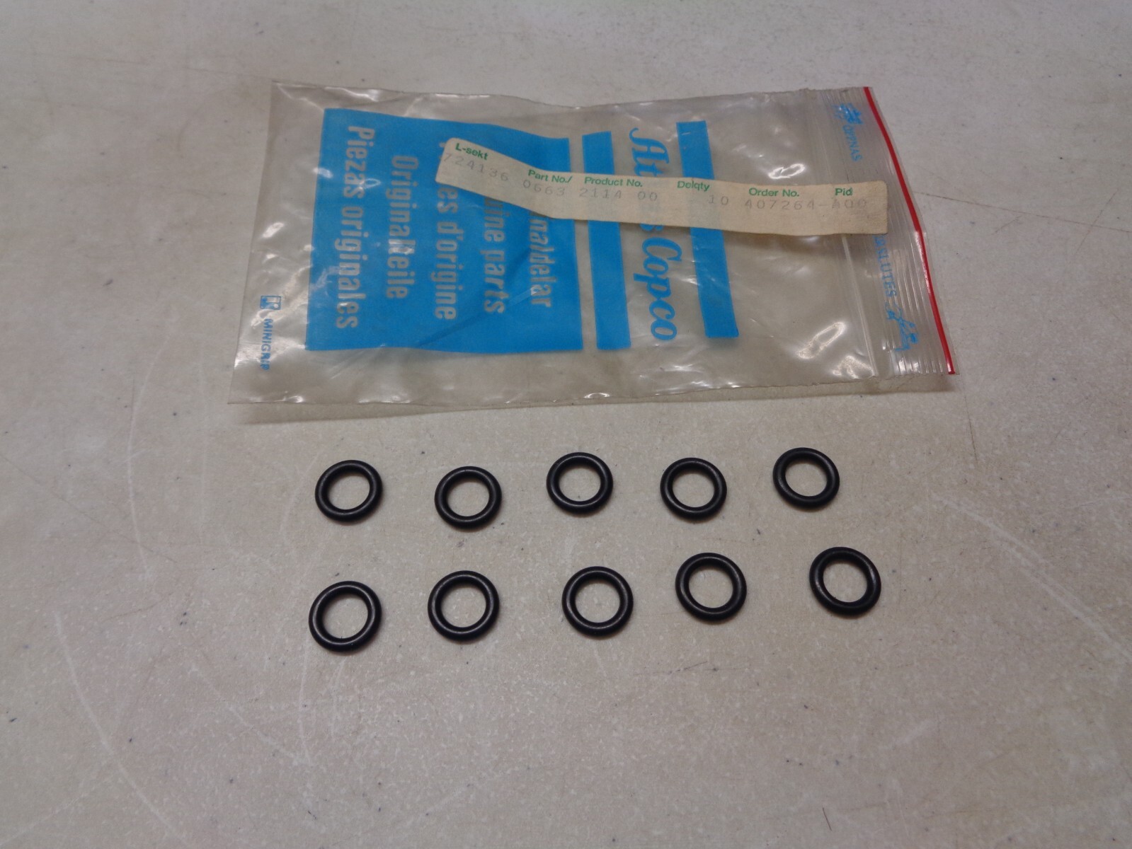 Atlas Copco O-ring 0663211400 0663-2114-00 Qty-10